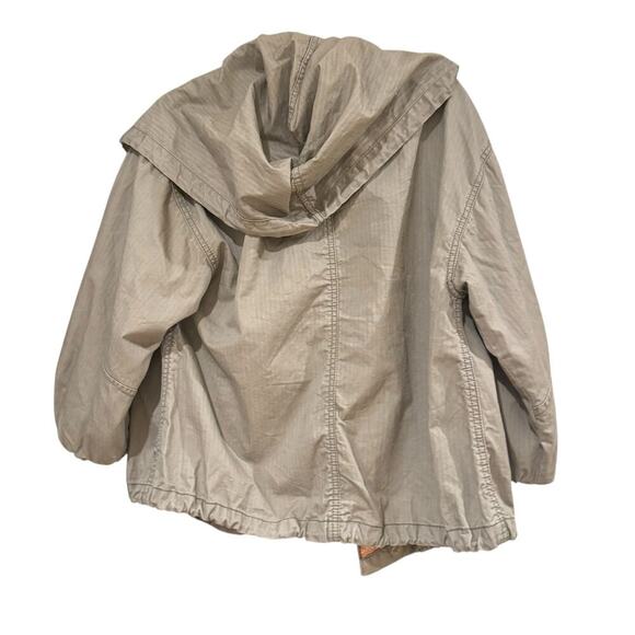 Free People Women's Open Front Hooded Jacket Long Sleeve Tan Size XS - Picture 7 of 12